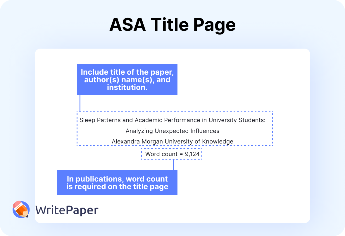 ASA title page